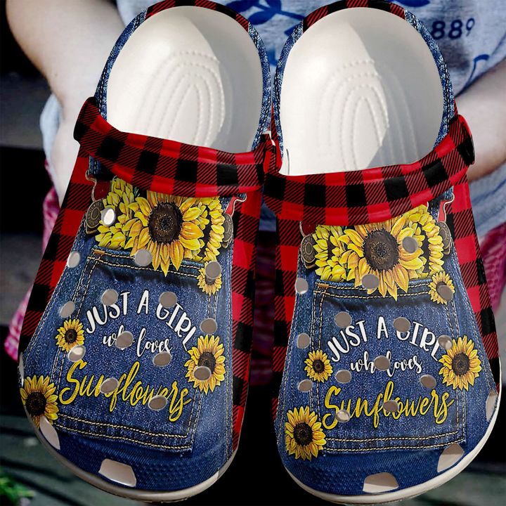 Sunflower Just A Girl Who Loves Sunflowers Crocs Clog Shoes