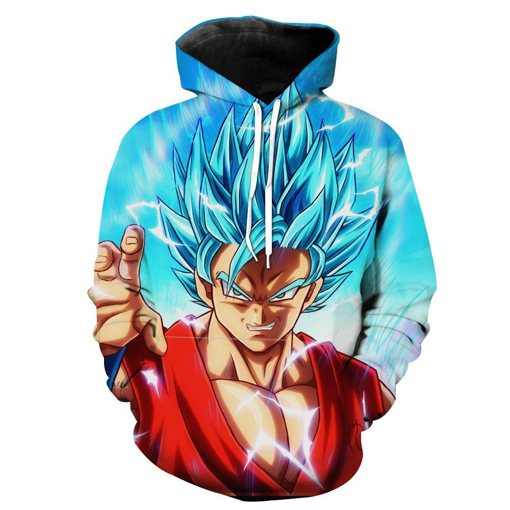 Super Saiyan Blue Goku Dragon Ball Super Hoodie 3D