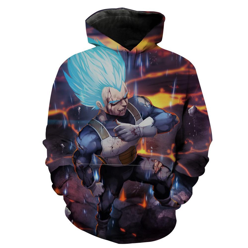 Super Saiyan Blue Vegeta Dragon Ball Supers Hoodie 3D