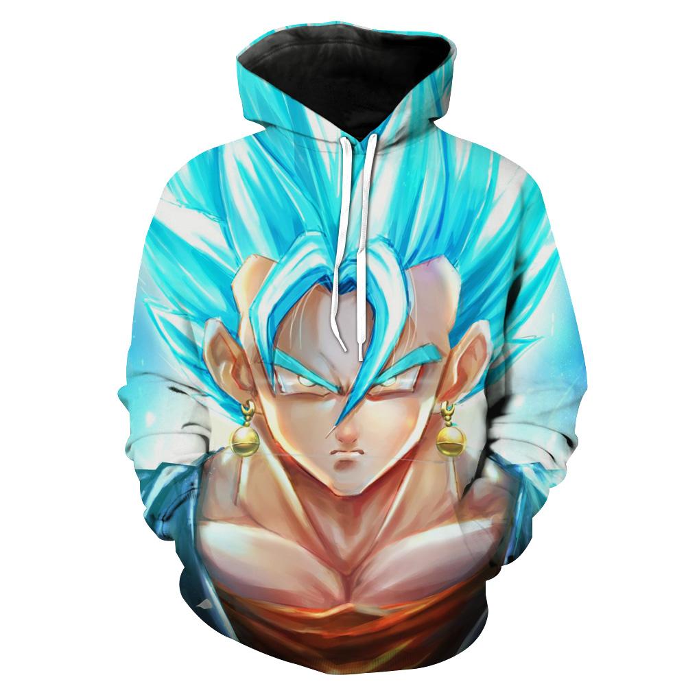 Super Saiyan Blue Vegito Face Dragon Ball Zs Hoodie 3D