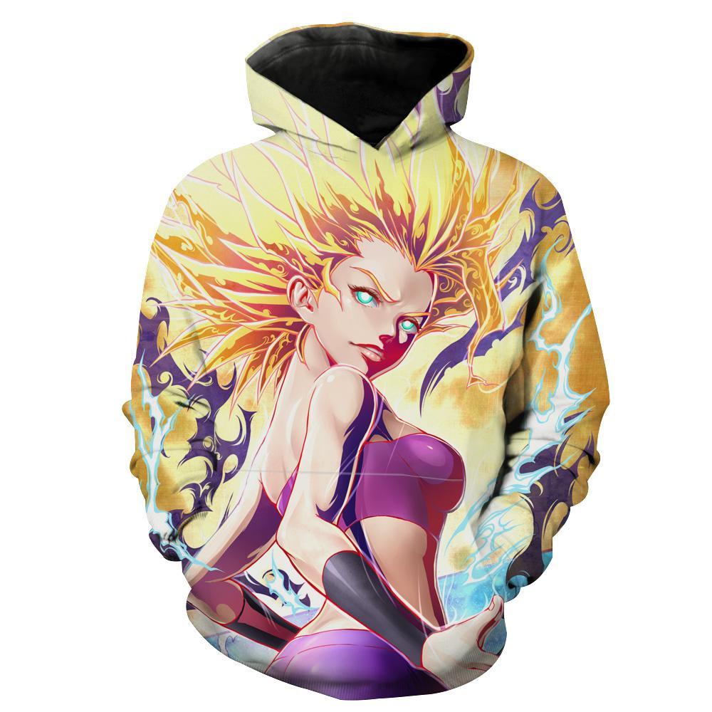 Super Saiyan Caulifla Dragon Ball Super Caulifla Hoodie 3D