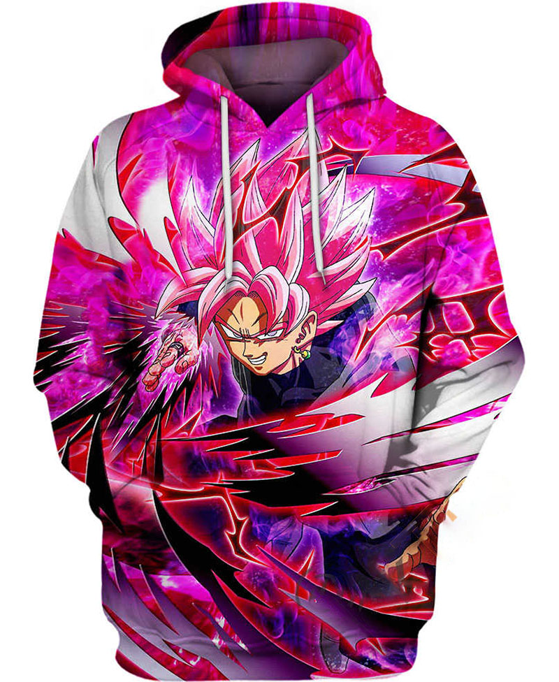 Super Saiyan Rose Hoodie 3D