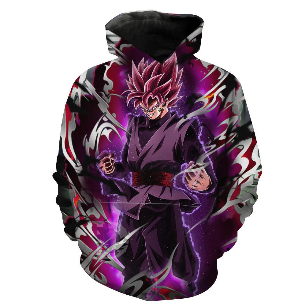 Super Saiyan Rose Goku Black Power Up Dragon Ball Super Hoodie 3D
