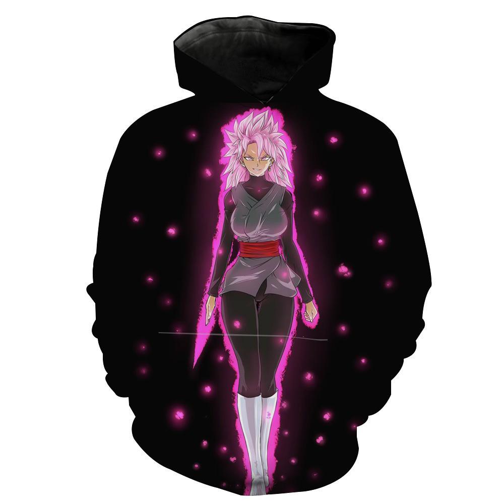Super Saiyan Rose Goku Black Sexy Lady Dragon Ball Super Women Goku Hoodie 3D