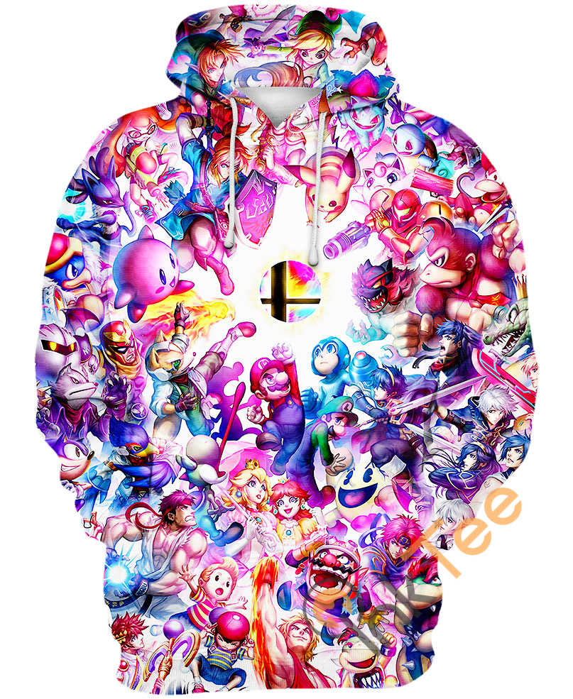 Super Smash Bros Hoodie 3D