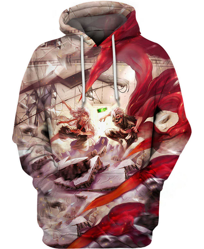 Suzuya And Kaneki Hoodie 3D