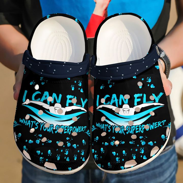 Swimming I Can Fly Crocs Clog Shoes