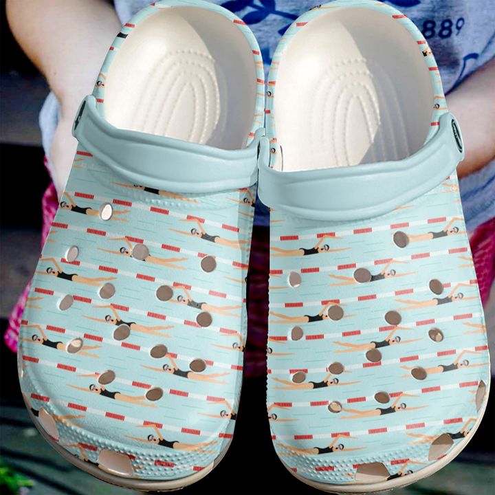 Swimming I Love Crocs Clog Shoes