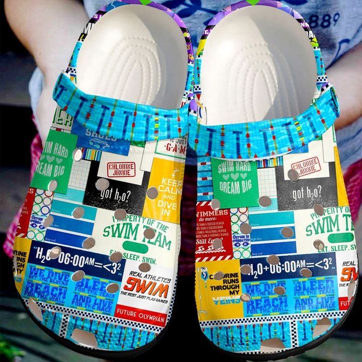 Swimming Lovers Crocs Clog Shoes
