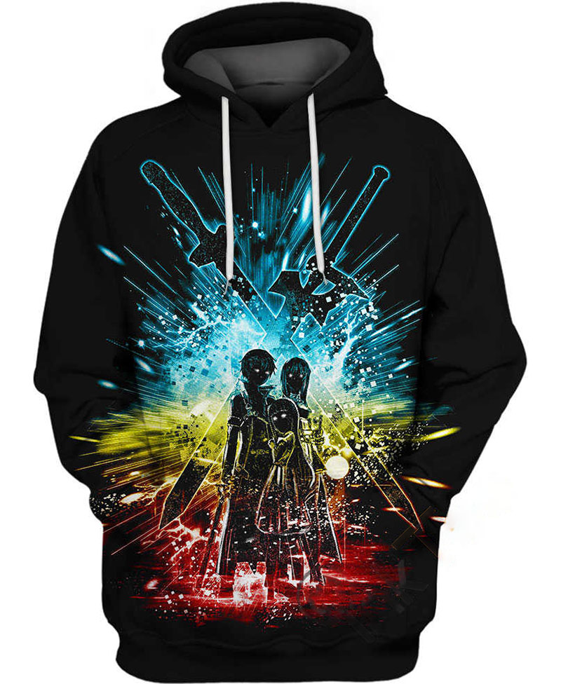 Sword Art Trio Hoodie 3D