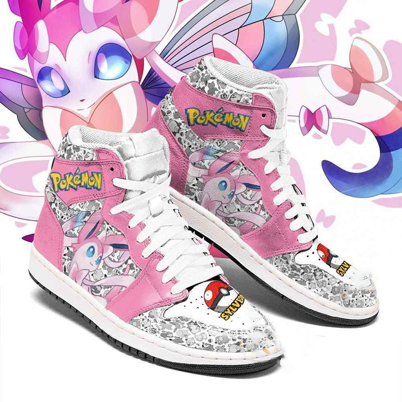Sylveon Cute Pokemon Sneakers Air Jordan Shoes