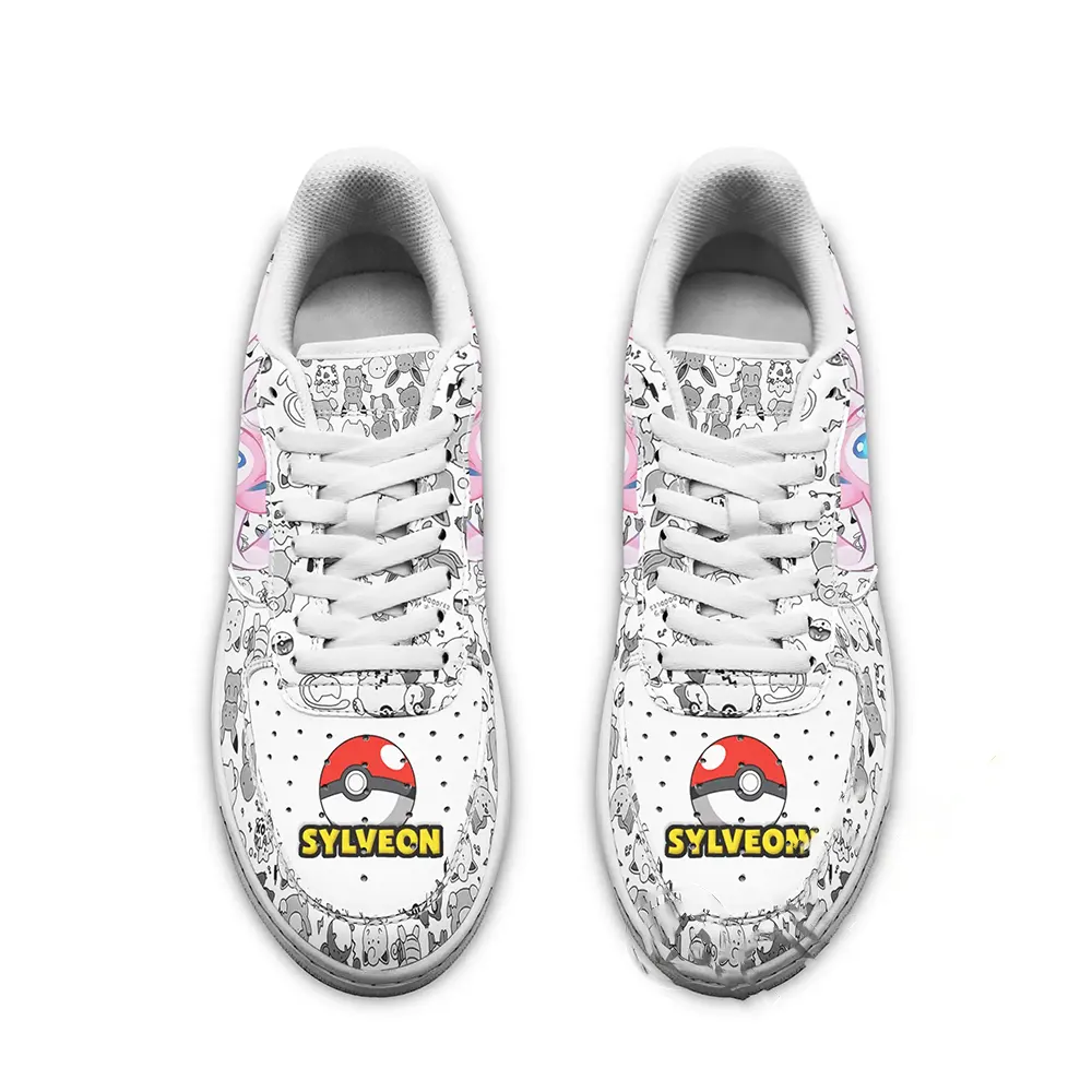Sylveon Pokemon Fan Gift Idea Amazon Nike Air Force Shoes