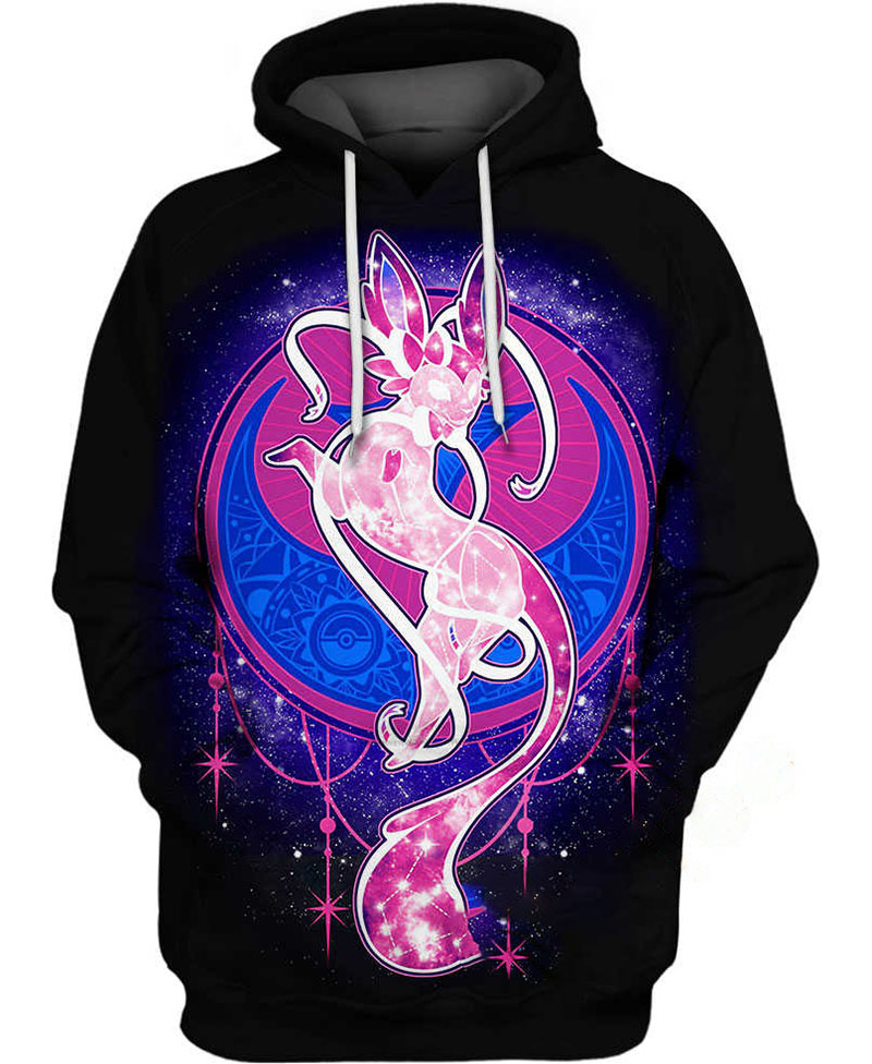 Sylveon Starry Hoodie 3D