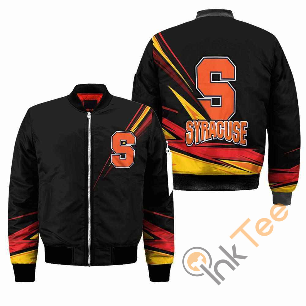 Syracuse Orange NCAA Black Apparel Best Christmas Gift For Fans Bomber Jacket