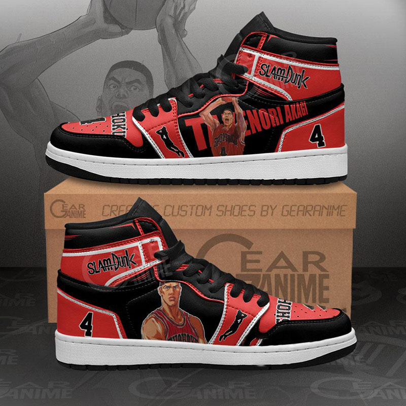 Takenori Akagi Sneakers Slam Dunk Anime Air Jordan Shoes