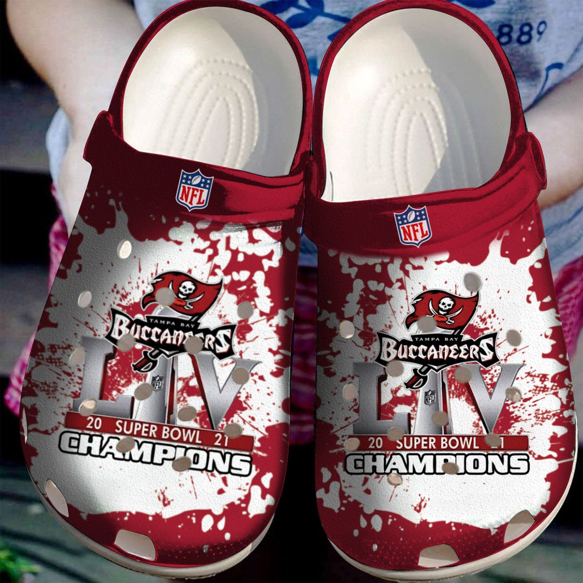 Tampa Bay Buccaneers Champions Nfl Crocs Clog Shoes