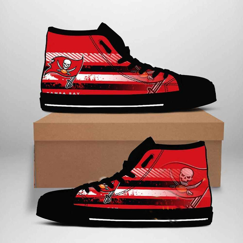Tampa Bay Buccaneers Nfl Football High Top Shoes