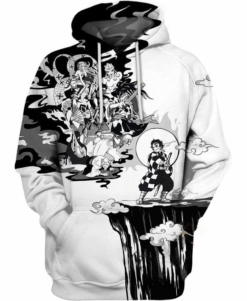 Tanjiro And Demons Hoodie 3D