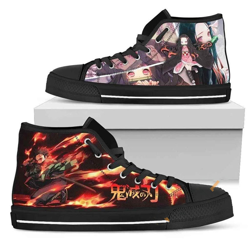 Tanjiro And Nezuko High Top Shoes