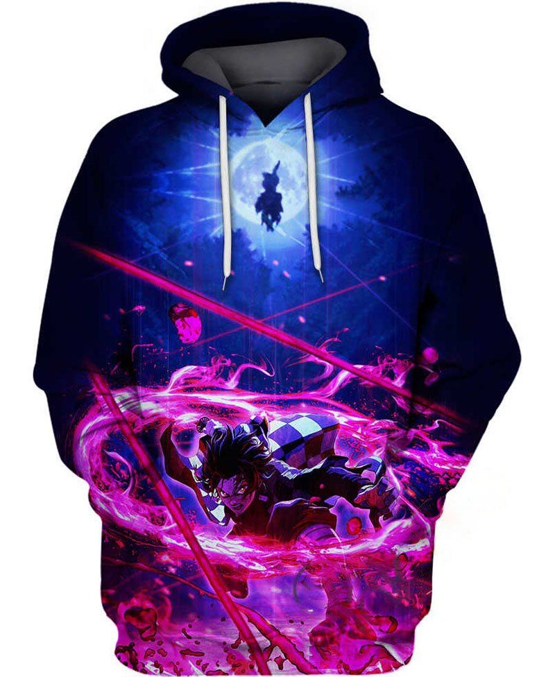 Tanjiro Kamado Hurricane Hoodie 3D