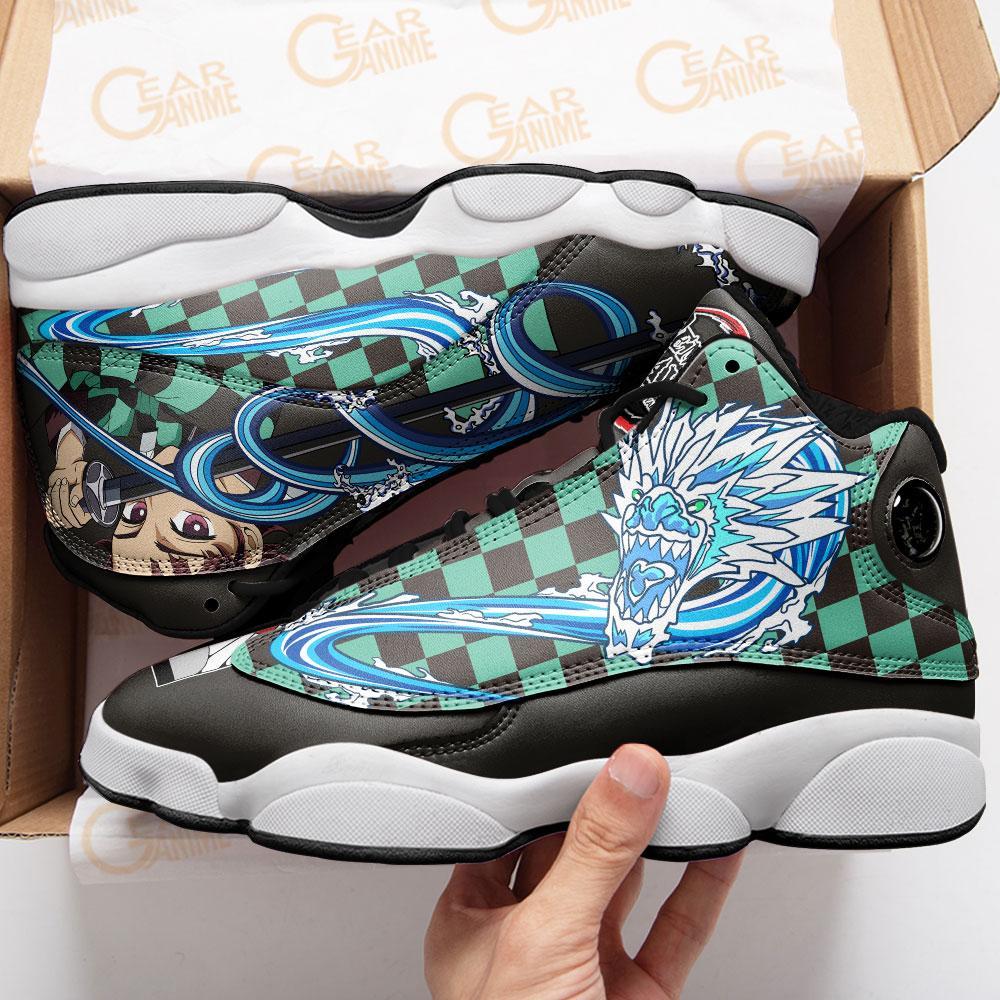 Tanjiro Kamado Water Breathing Demon Slayer Air Jordan Shoes