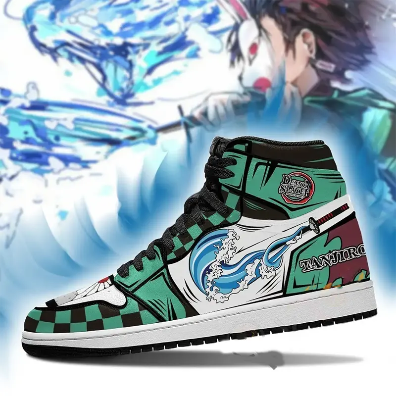 Tanjiro Water Skill Costume Demon Slayer Anime Amazon Air Jordan Shoes