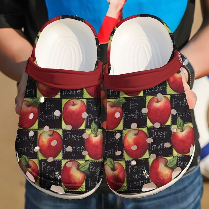 Teacher Little Apple Crocs Clog Shoes