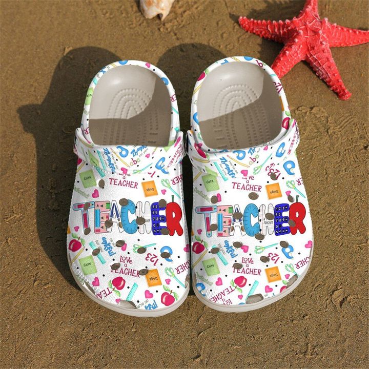 Teacher Love Life Crocs Clog Shoes