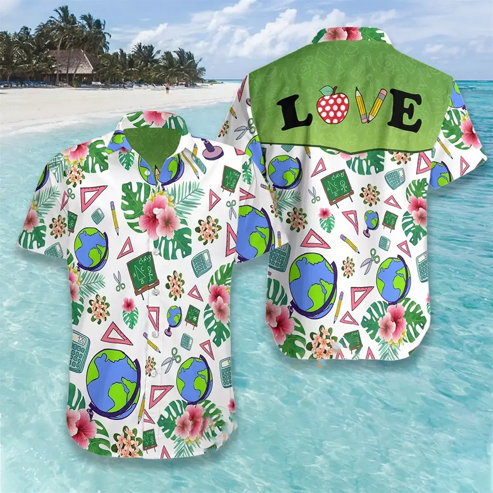Teacher Love Hawaiian shirts