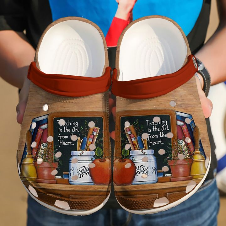 Teacher Teaching Is The Art Crocs Clog Shoes