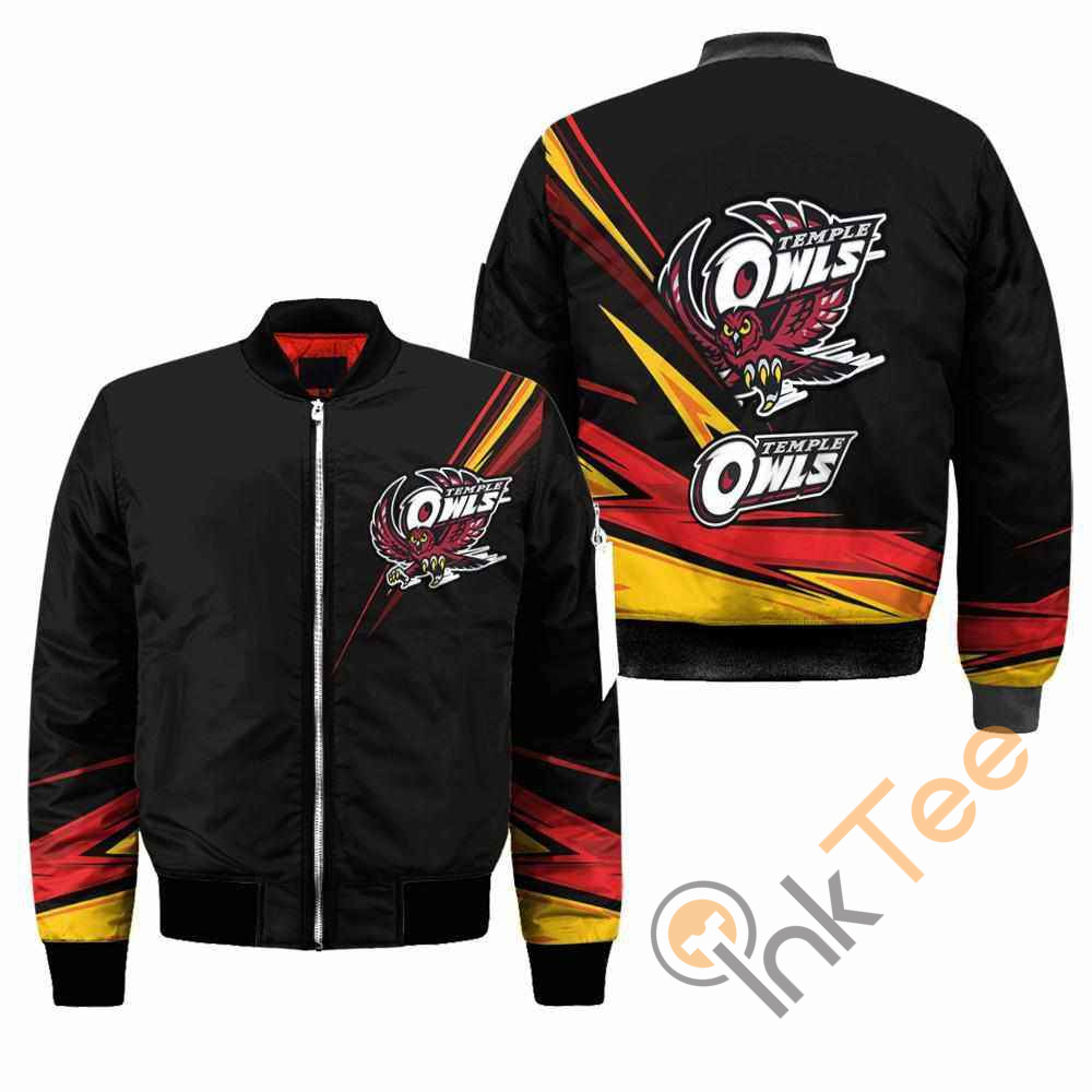 Temple Owls NCAA Black Apparel Best Christmas Gift For Fans Bomber Jacket