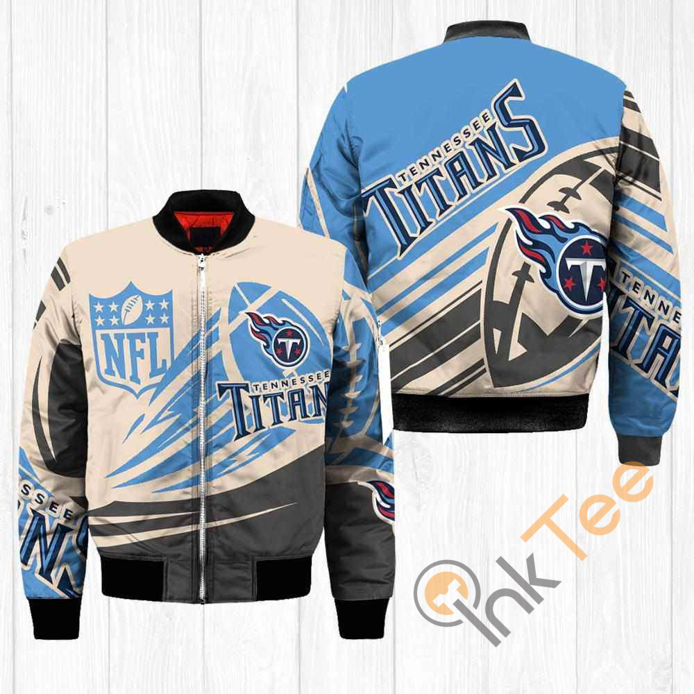 Tennessee Titans NFL Balls Apparel Best Christmas Gift For Fans Bomber Jacket