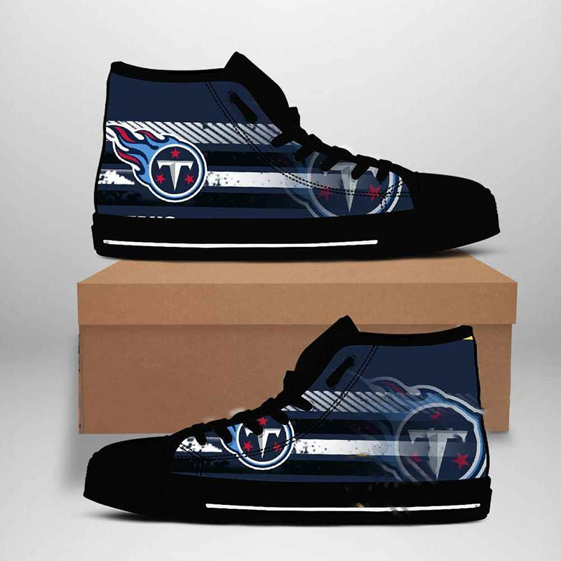 Tennessee Titans Nfl Football High Top Shoes