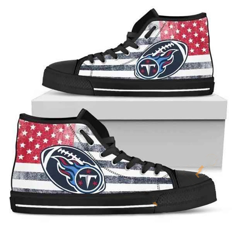 Tennessee Titans Nfl Football High Top Shoes