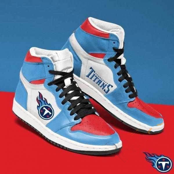Tennessee Titans Nfl Football Custom Air Jordan Shoes