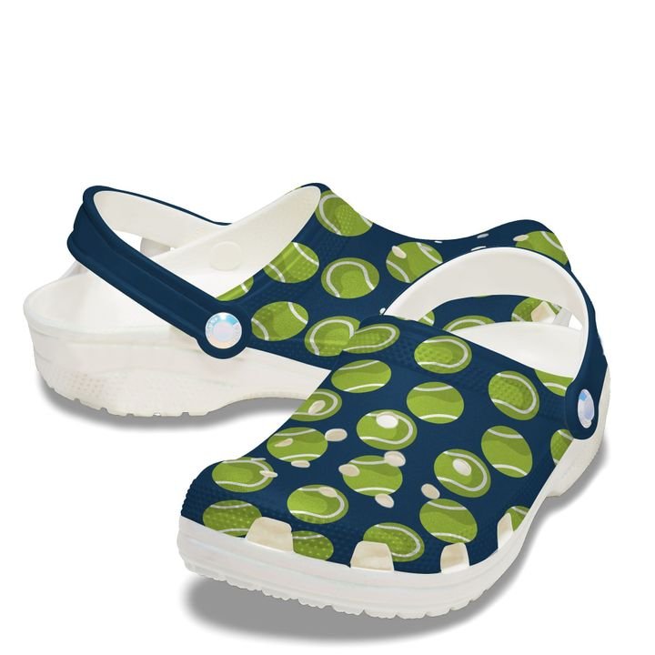 Tennis Ball Pattern Crocs Clog Shoes