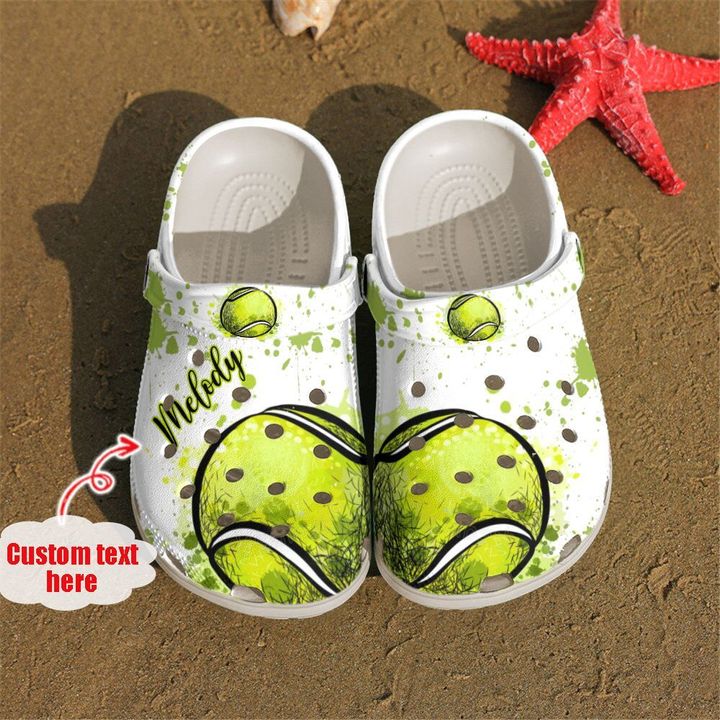 Tennis Ball Crocs Clog Shoes
