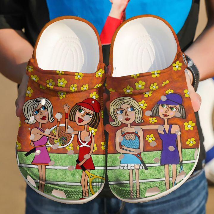 Tennis Girls Crocs Clog Shoes