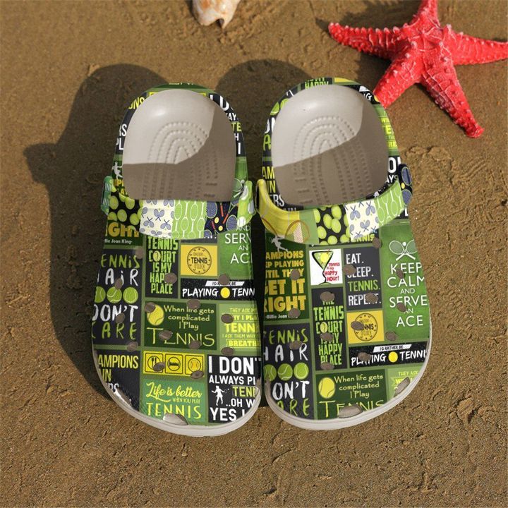 Tennis I Love Crocs Clog Shoes