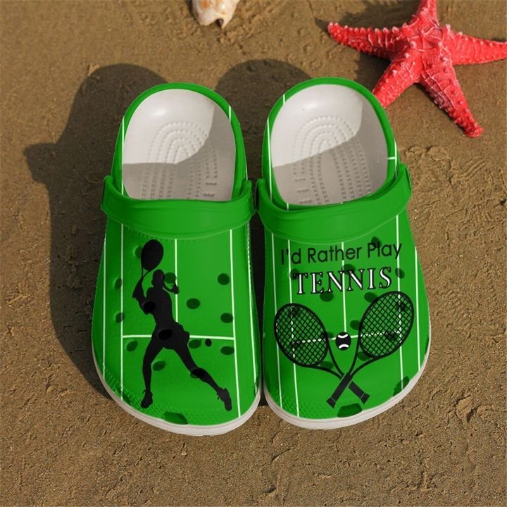 Tennis I’d Rather Play Crocs Clog Shoes
