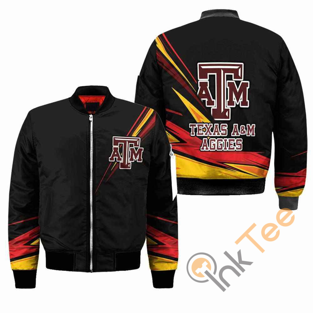 Texas Am Aggies NCAA Black Apparel Best Christmas Gift For Fans Bomber Jacket