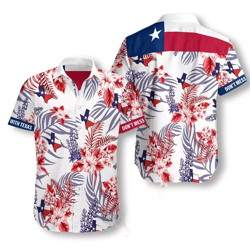 Texas Proud Bluebonnet Hawaiian shirts