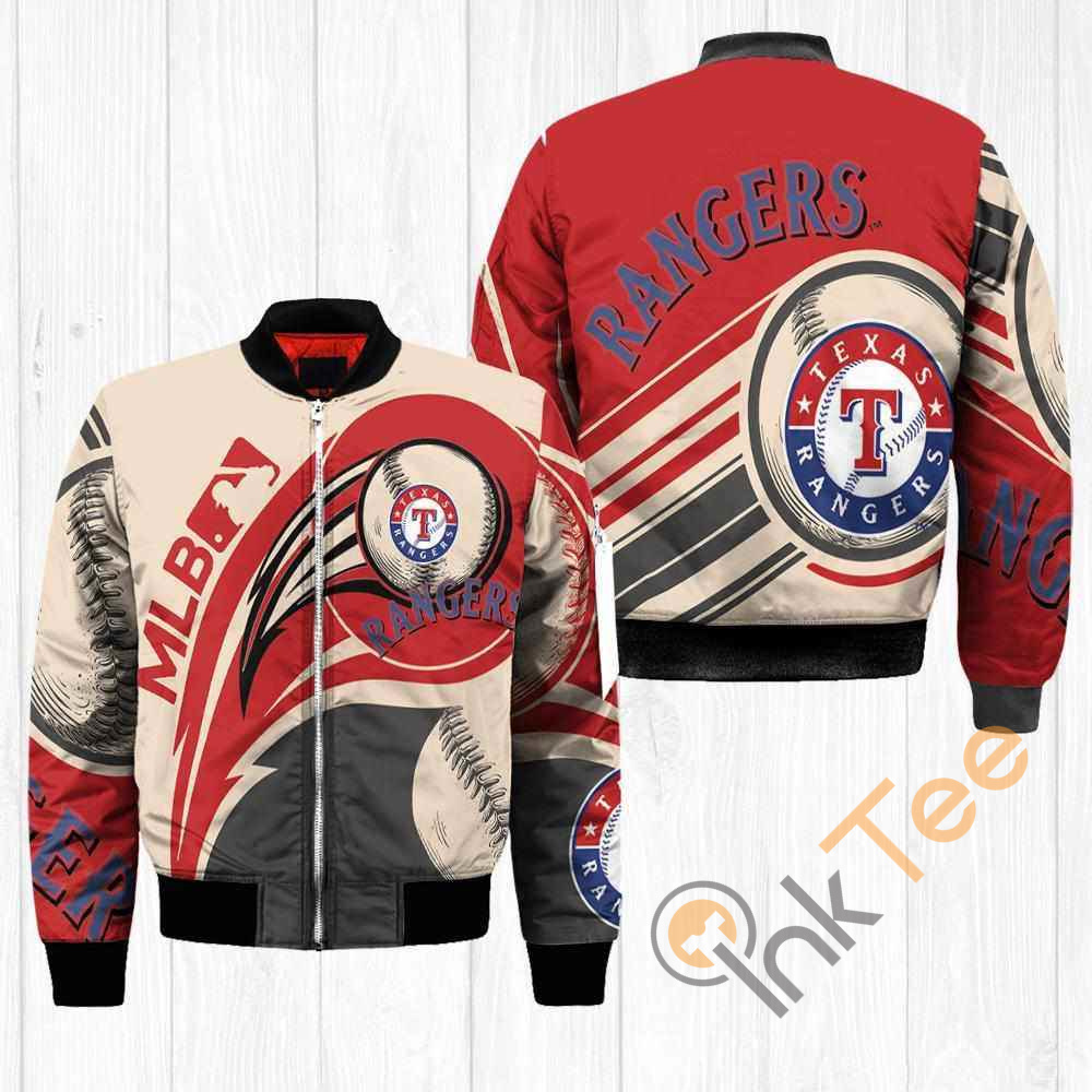 Texas Rangers MLB Balls Apparel Best Christmas Gift For Fans Bomber Jacket