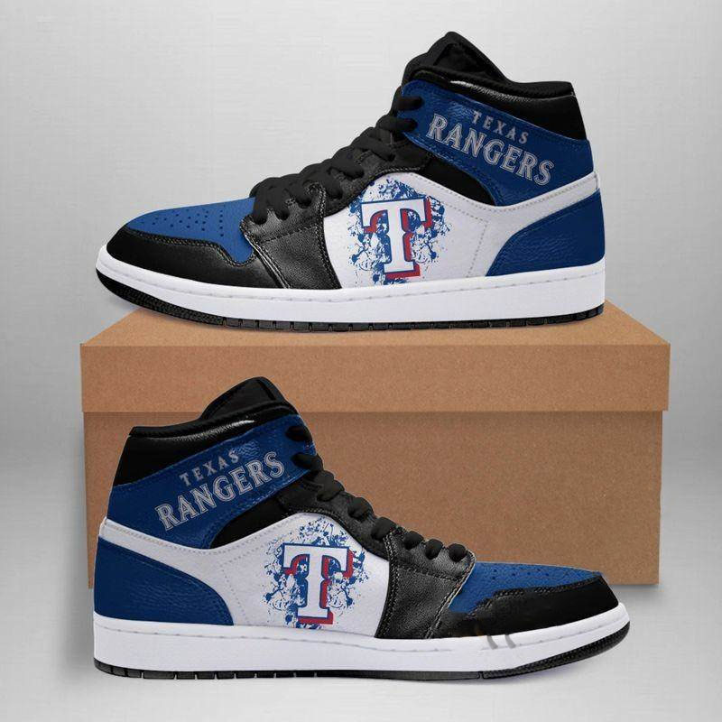 Texas Rangers Mlb Custom Air Jordan Shoes