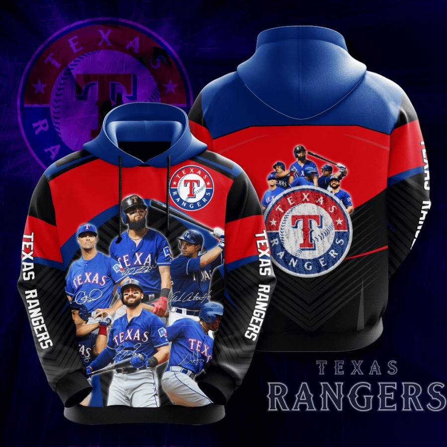 Texas Rangers Custom Hoodie 3D