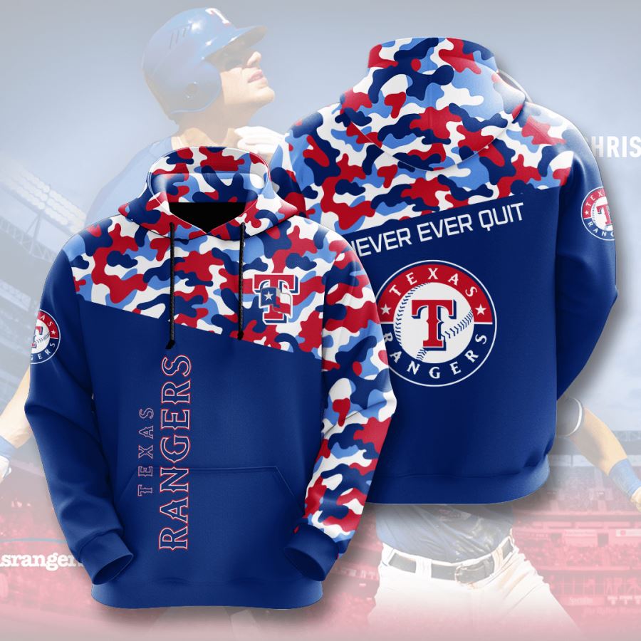 Texas Rangers Custom Hoodie 3D