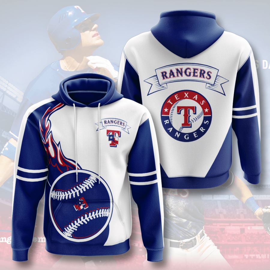 Texas Rangers Custom Hoodie 3D