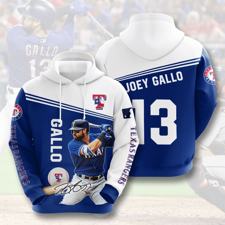 Texas Rangers Custom Hoodie 3D