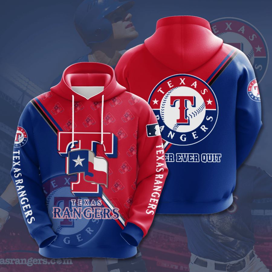 Texas Rangers Custom Hoodie 3D