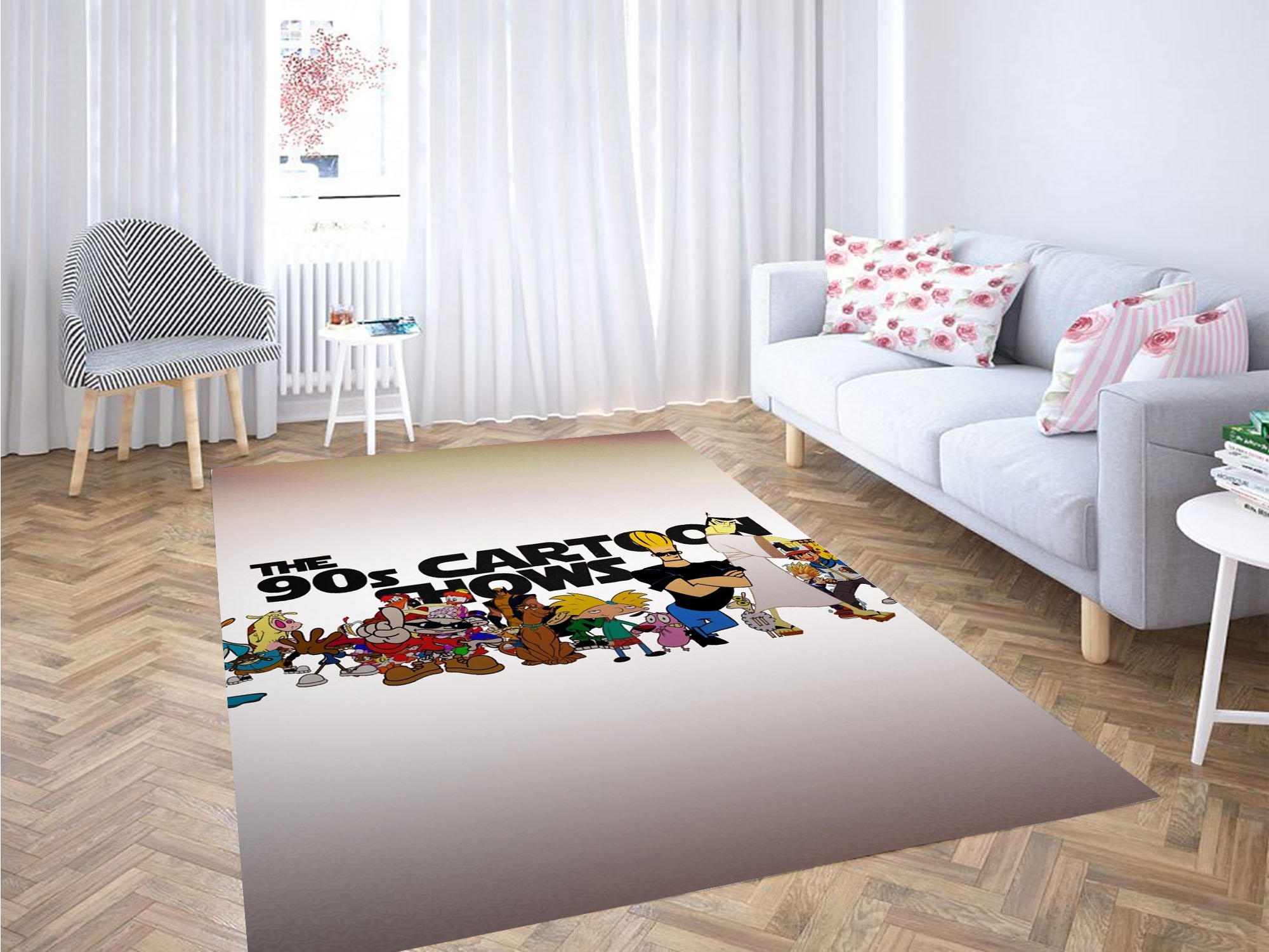 The 90s Cartoon Shows Carpet Rug